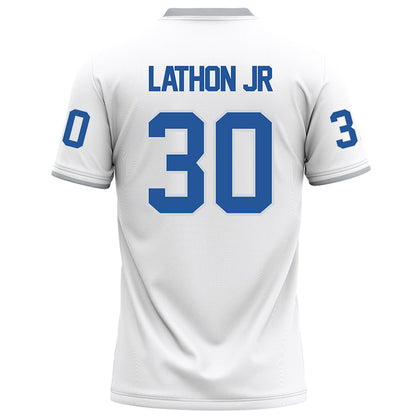 MTSU - NCAA Football : Rob Lathon Jr - White Football Jersey-1