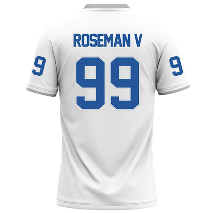 MTSU - NCAA Football : Archie Roseman V - White Football Jersey-1