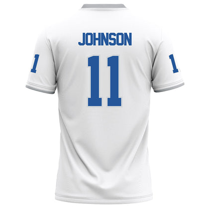 MTSU - NCAA Football : James Johnson - White Football Jersey-1