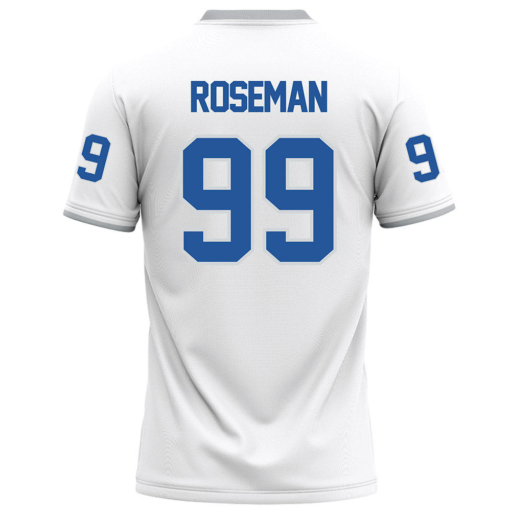 MTSU - NCAA Football : Archie Roseman - White Football Jersey-1