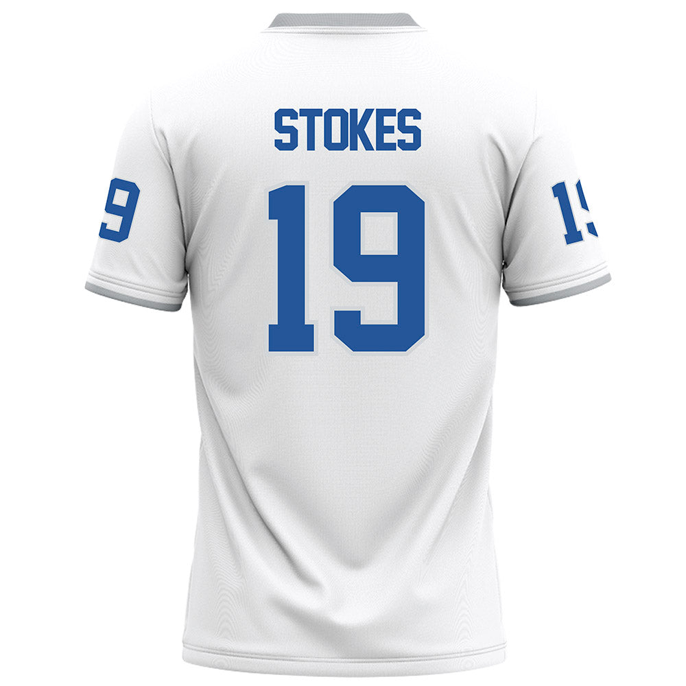 MTSU - NCAA Football : Kason Stokes - White Football Jersey-1