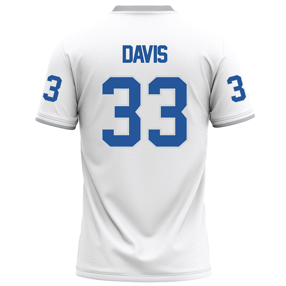 MTSU - NCAA Football : Brooklen Davis - White Football Jersey-1