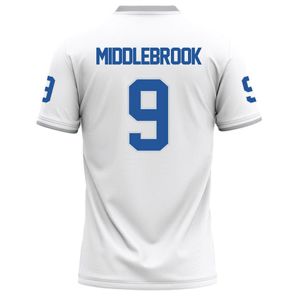 MTSU - NCAA Football : Jekail Middlebrook - White Football Jersey-1
