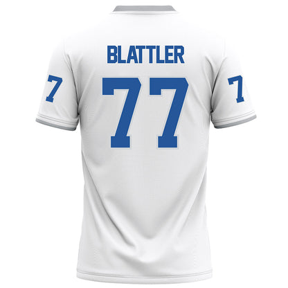 MTSU - NCAA Football : Diego Blattler - White Football Jersey-1