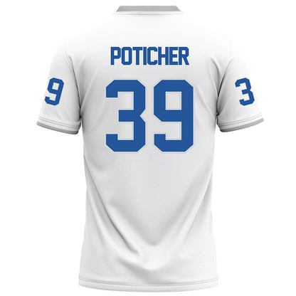MTSU - NCAA Football : Evan Poticher - White Football Jersey-1