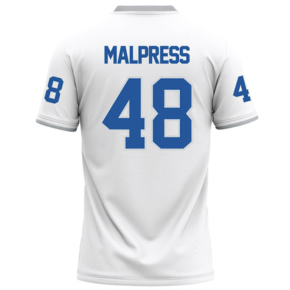 MTSU - NCAA Football : Darnell Malpress - White Football Jersey-1