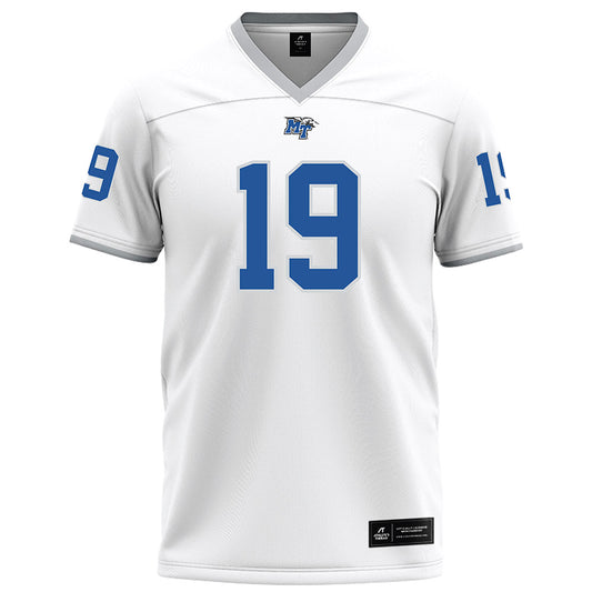 MTSU - NCAA Football : Aidan Singleton - White Football Jersey-0