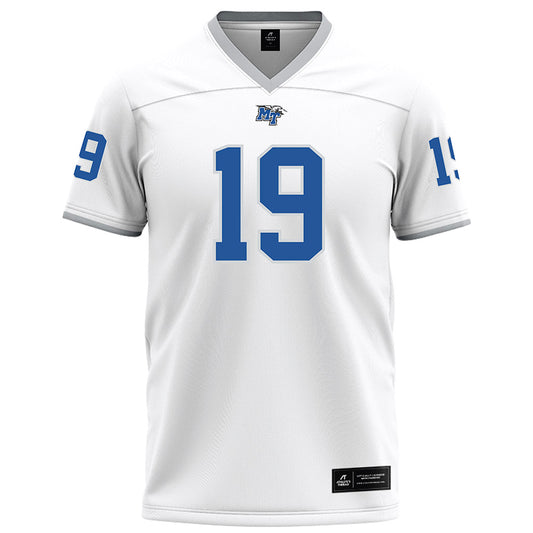 MTSU - NCAA Football : Kason Stokes - White Football Jersey-0