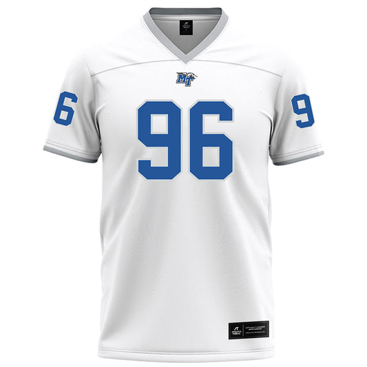 MTSU - NCAA Football : Christien Moreau - White Football Jersey-0
