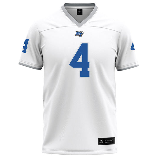 MTSU - NCAA Football : Tyree Patterson - White Football Jersey-0