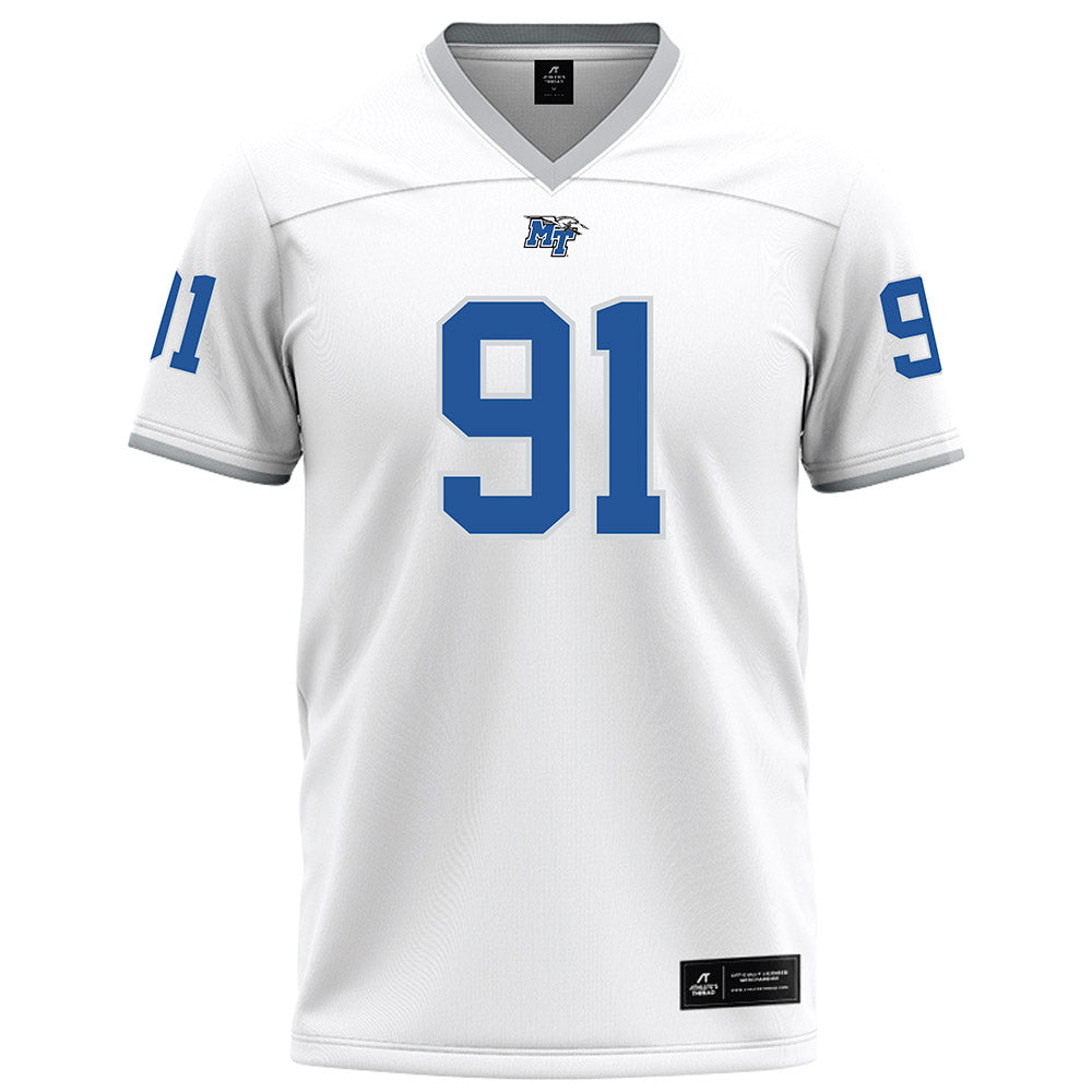 MTSU - NCAA Football : Dominic Bourgeois - White Football Jersey-0