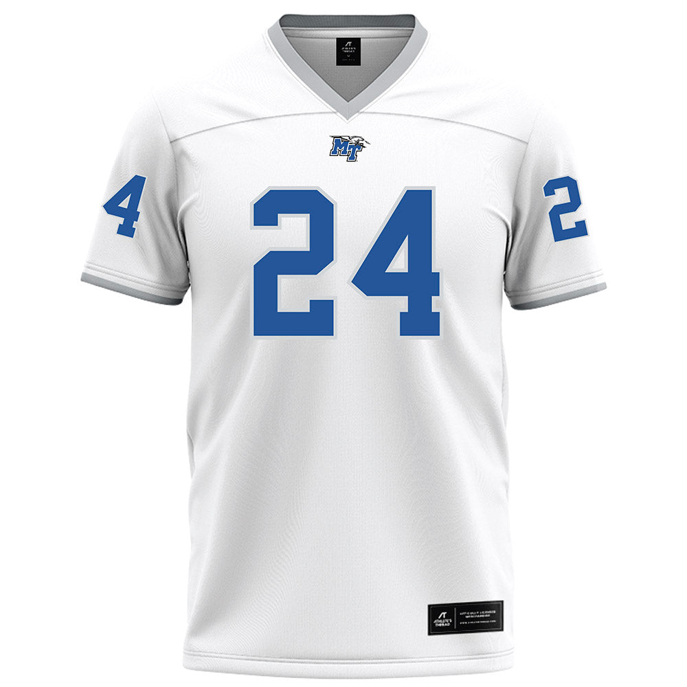 MTSU - NCAA Football : Camari Hall - White Football Jersey-0