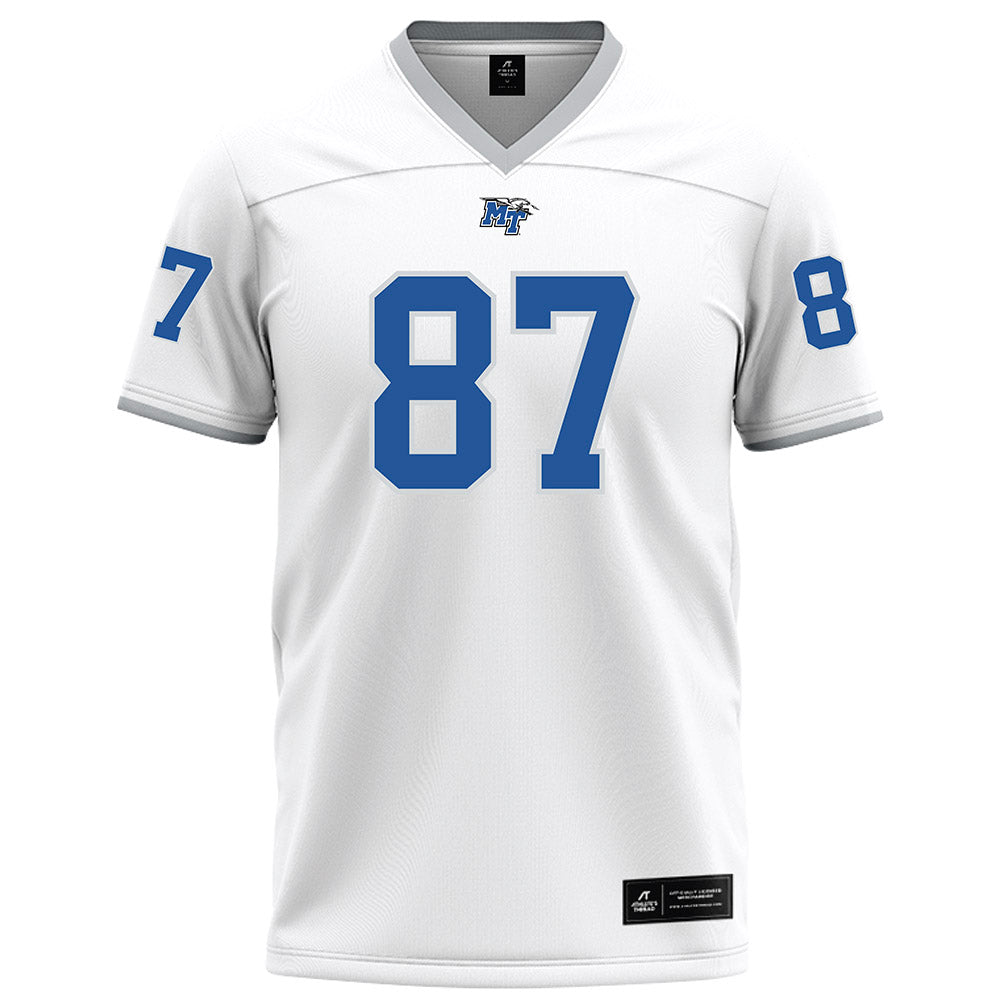 MTSU - NCAA Football : Chase Davis - White Football Jersey-0