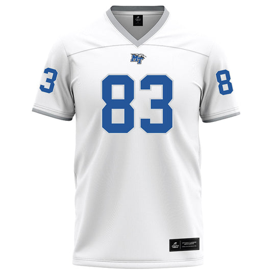 MTSU - NCAA Football : Koraun Perdue - White Football Jersey-0