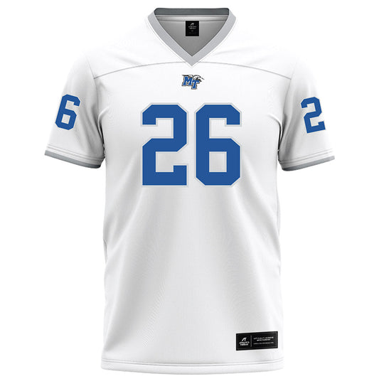 MTSU - NCAA Football : Korey Smith - White Football Jersey-0