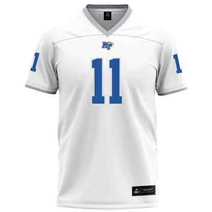 MTSU - NCAA Football : James Johnson - White Football Jersey-0