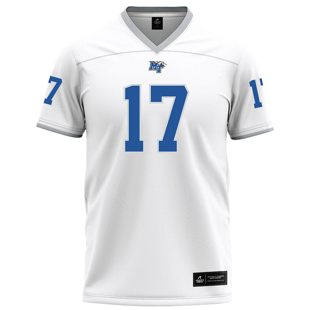 MTSU - NCAA Football : Bryson Maddox - White Football Jersey-0