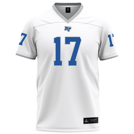 MTSU - NCAA Football : Bryson Maddox - White Football Jersey-0