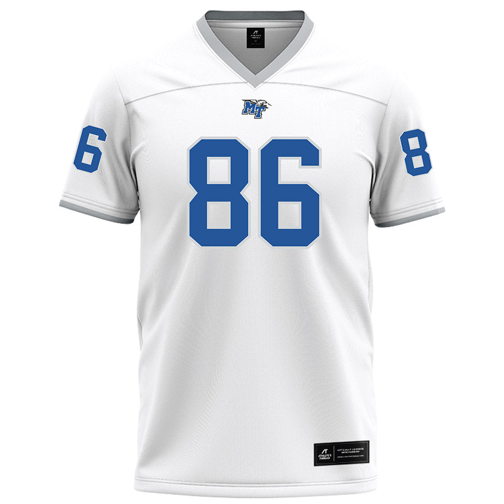 MTSU - NCAA Football : Brody Benke - White Football Jersey-0