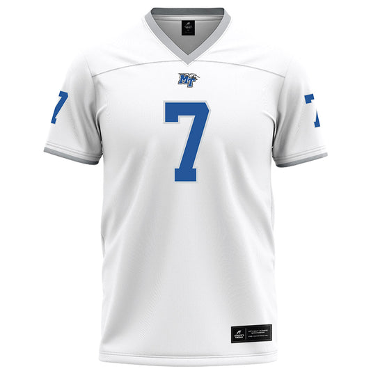 MTSU - NCAA Football : Hogan Wasson - White Football Jersey-0