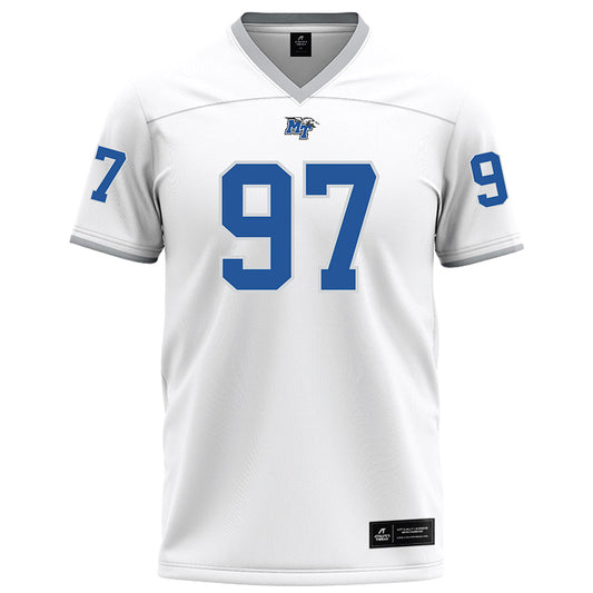 MTSU - NCAA Football : Aden Caine - White Football Jersey-0