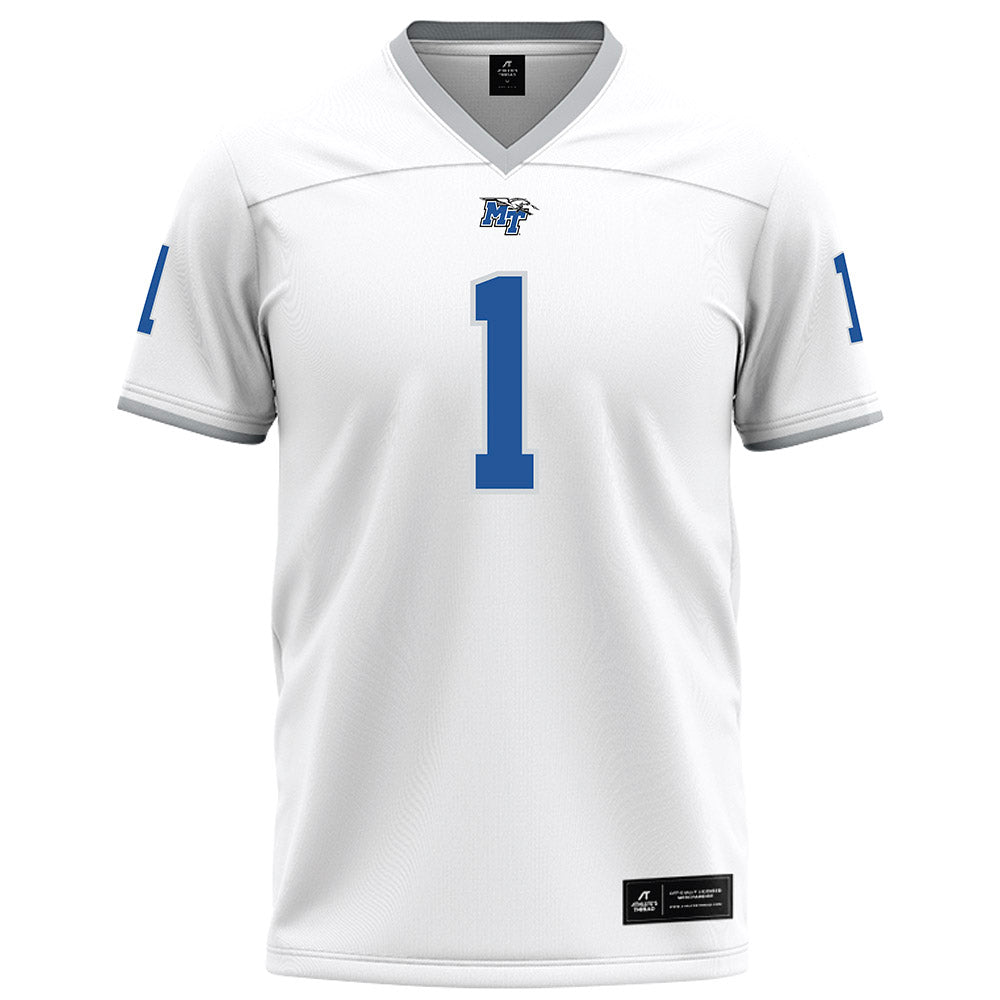 MTSU - NCAA Football : Markus Allen - White Football Jersey-0