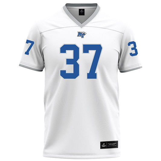 MTSU - NCAA Football : Justis Haggard - White Football Jersey-0