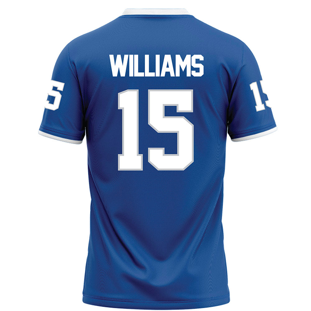 MTSU - NCAA Football : Rocco Williams - Blue Football Jersey-1
