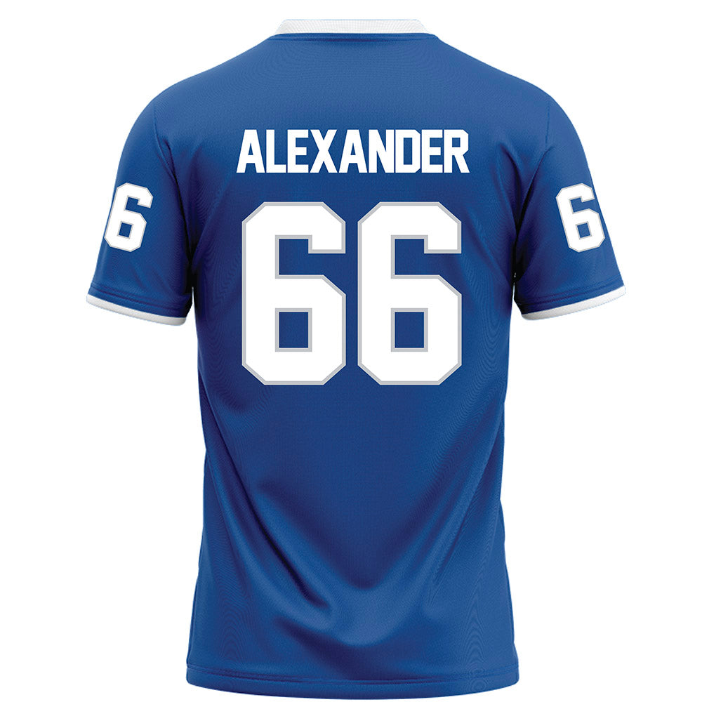MTSU - NCAA Football : Aaren Alexander - Blue Football Jersey-1