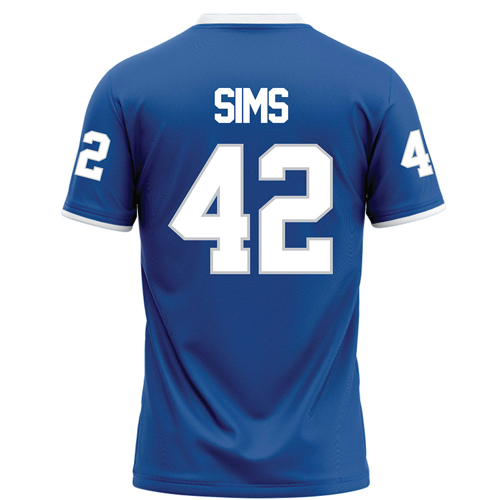MTSU - NCAA Football : Lagarrius Sims - Blue Football Jersey-1