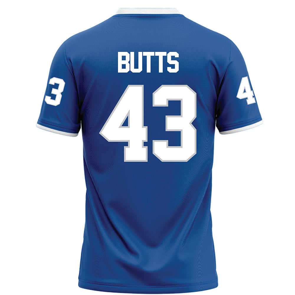 MTSU - NCAA Football : Aidan Butts - Blue Football Jersey-1