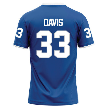 MTSU - NCAA Football : Brooklen Davis - Blue Football Jersey-1