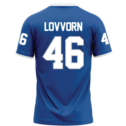 MTSU - NCAA Football : Sawyer Lovvorn - Blue Football Jersey-1