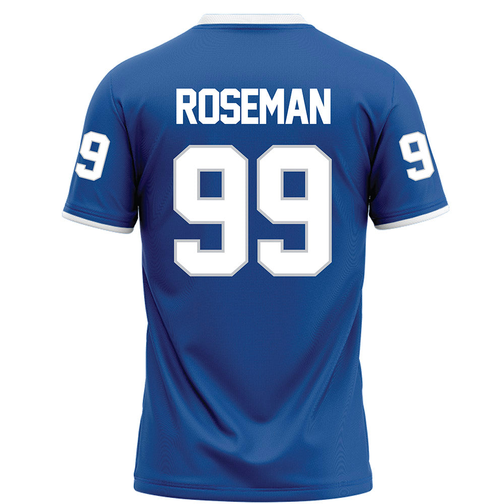 MTSU - NCAA Football : Archie Roseman - Blue Football Jersey-1