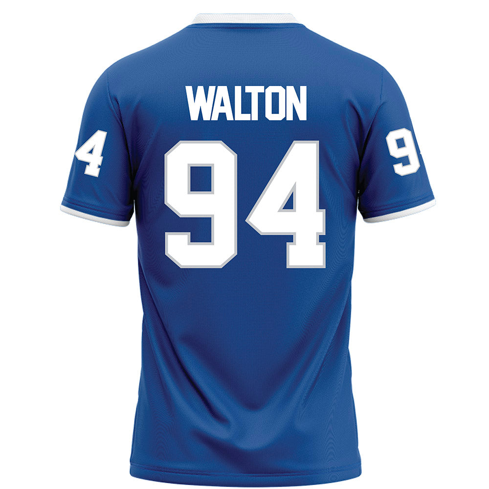 MTSU - NCAA Football : Jack Walton - Blue Football Jersey-1