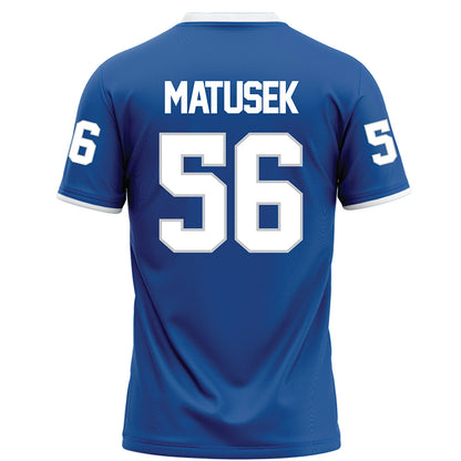 MTSU - NCAA Football : Ean Matusek - Blue Football Jersey-1