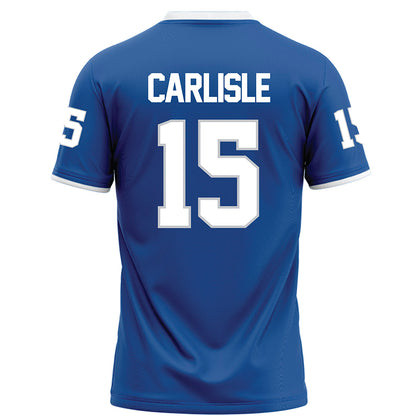 MTSU - NCAA Football : Devan Carlisle - Blue Football Jersey-1