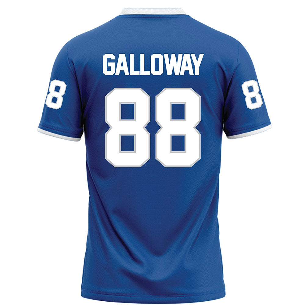 MTSU - NCAA Football : Tayvion Galloway - Blue Football Jersey-1