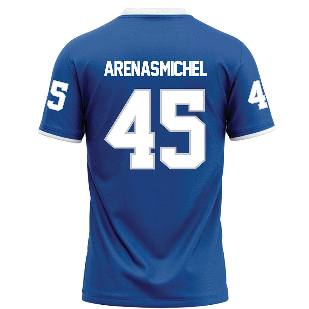 MTSU - NCAA Football : Jayden Arenas-Michel - Blue Football Jersey-1