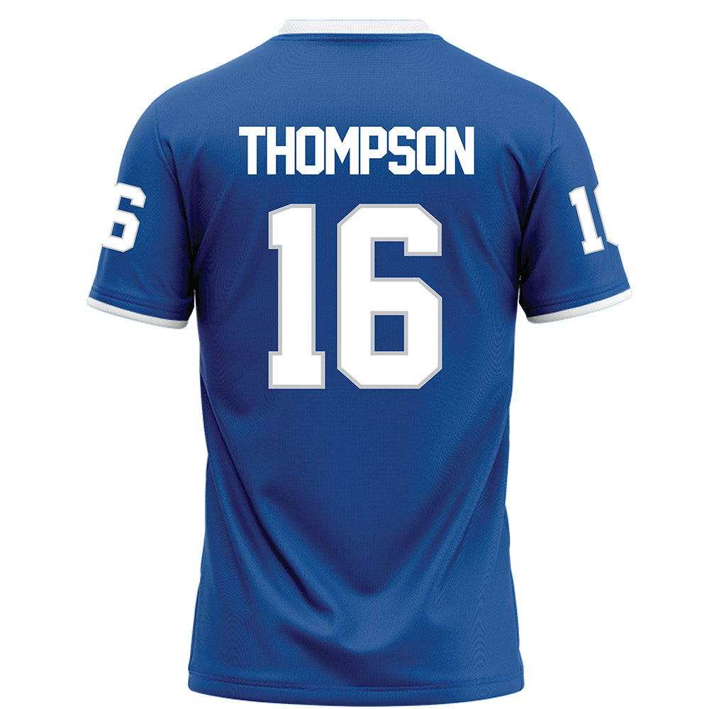 MTSU - NCAA Football : Jaiyden Thompson - Blue Football Jersey-1