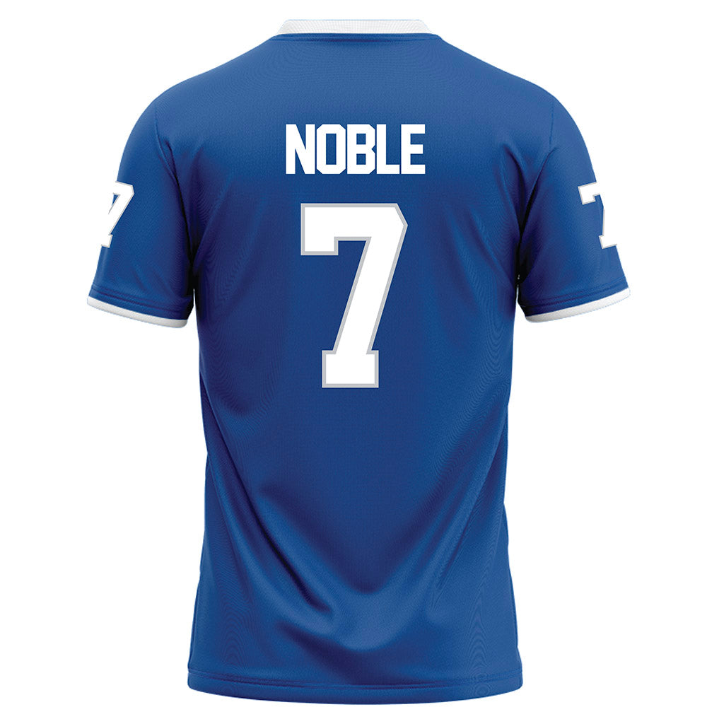 MTSU - NCAA Football : Christofer Noble - Blue Football Jersey-1
