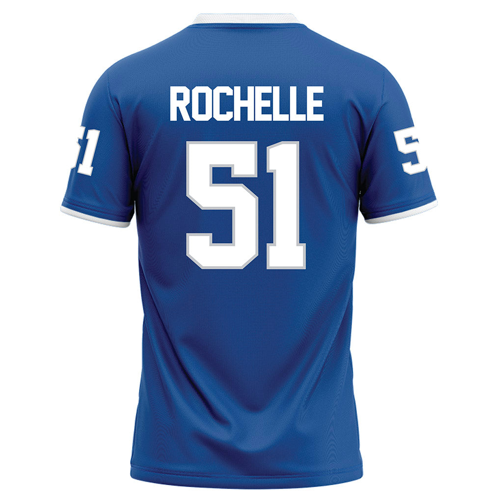 MTSU - NCAA Football : Shane Rochelle - Blue Football Jersey-1