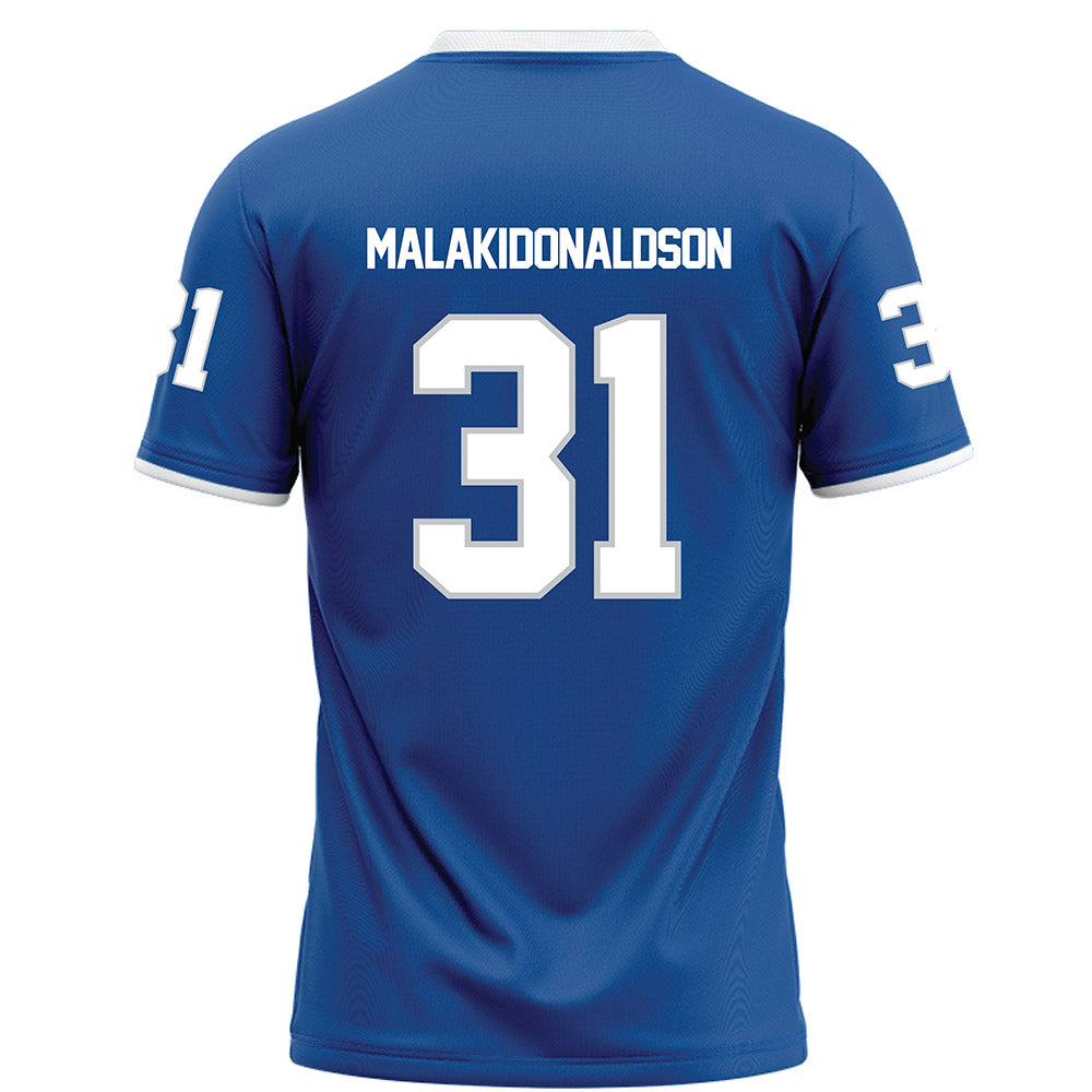 MTSU - NCAA Football : Mathias Malaki-Donaldson - Blue Football Jersey-1