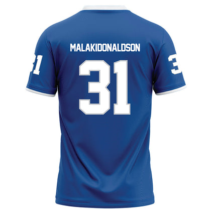 MTSU - NCAA Football : Mathias Malaki-Donaldson - Blue Football Jersey-1