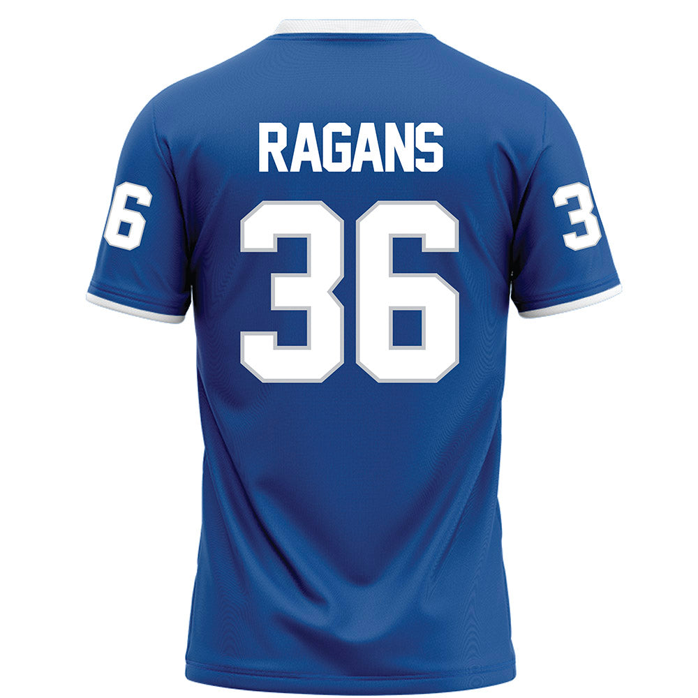 MTSU - NCAA Football : Christopher Ragans - Blue Football Jersey-1