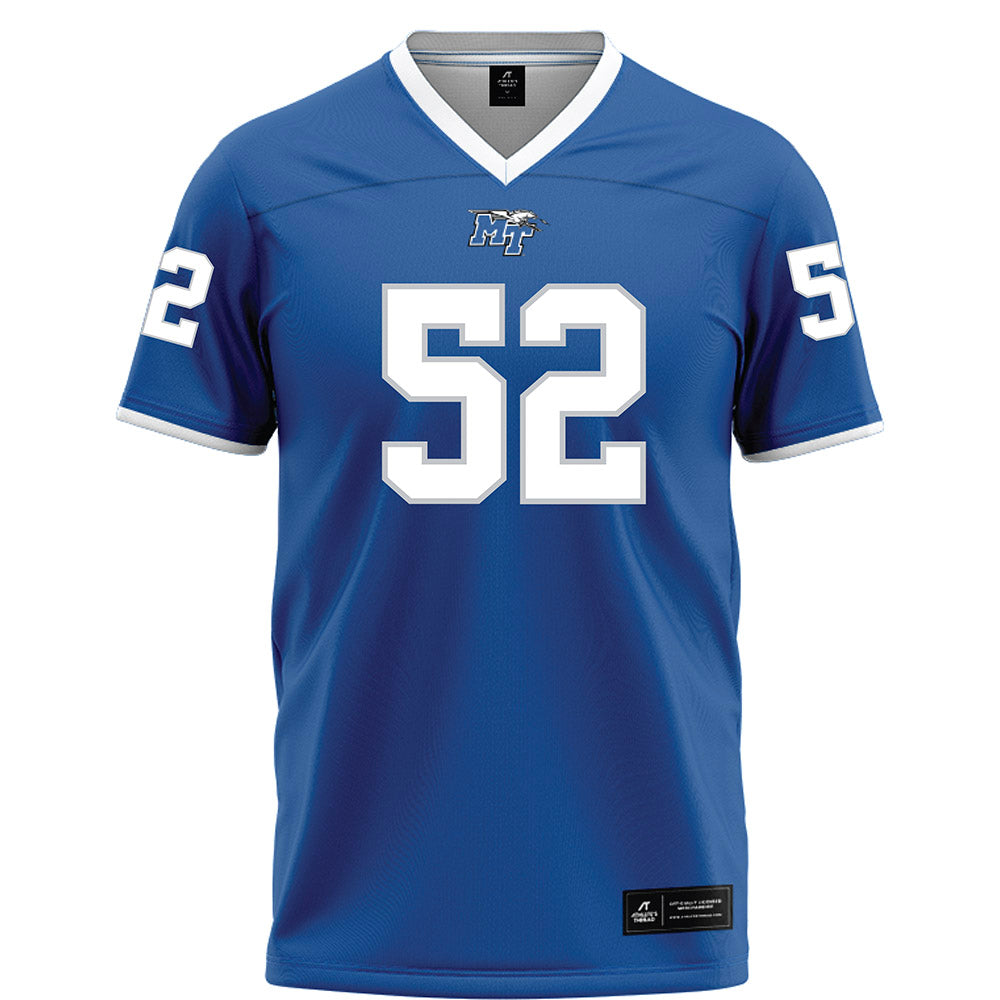 MTSU - NCAA Football : Micah Smith - Blue Football Jersey-0