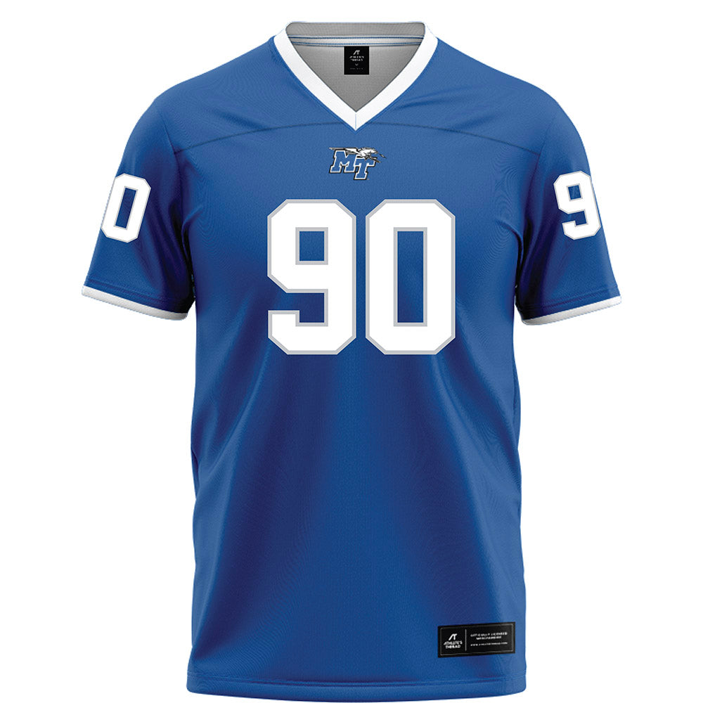 MTSU - NCAA Football : Justin Bodford - Blue Football Jersey-0