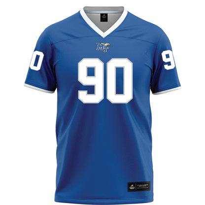 MTSU - NCAA Football : Justin Bodford - Blue Football Jersey-0