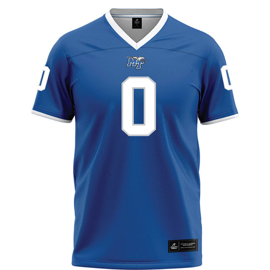 MTSU - NCAA Football : Santana Fleming - Blue Football Jersey-0