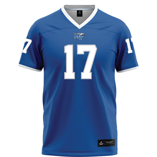 MTSU - NCAA Football : Jayson Lowe - Blue Football Jersey-0
